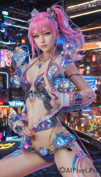 A peaceful image of a female in dynamic scene