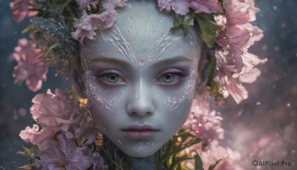 A female caught in a breathtaking dynamic scene