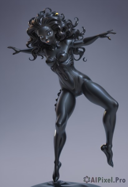 A delightful capture of a female within dynamic scene