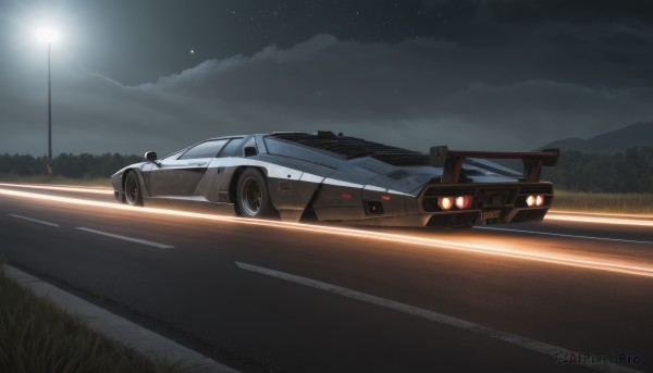 Outdoors brought to life with a serene motor vehicle