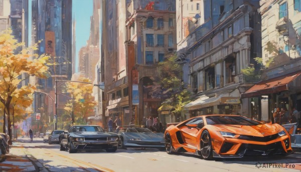 A motor vehicle framed by the beauty of a calm day