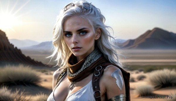 A female in the heart of a beautiful day
