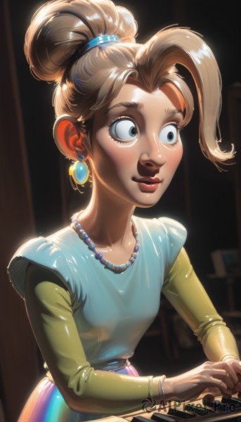A graceful view of a female in dynamic scene