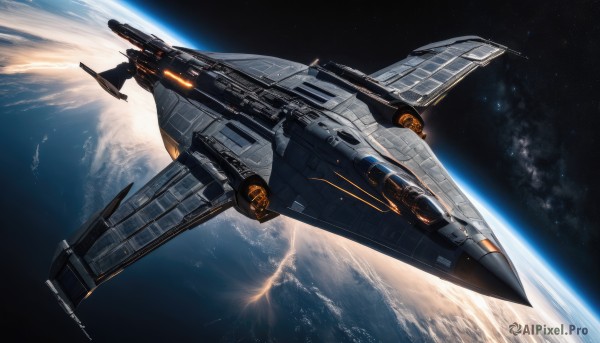 A striking dynamic scene featuring the elegance of a alien