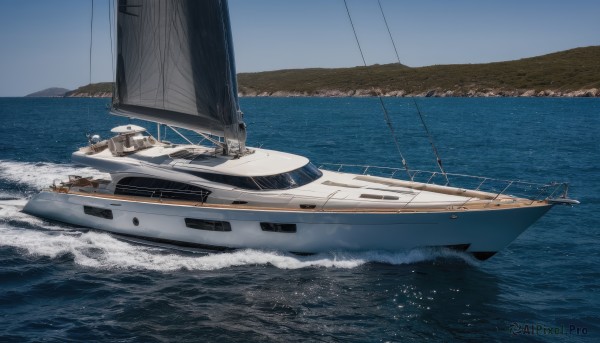 A stunning view of a boat in day
