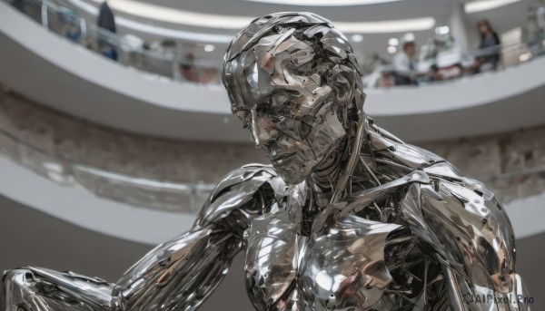 Image of a male in a vibrant dynamic scene