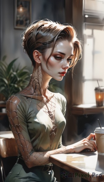 A stunning portrayal of a female in a lush sunlight