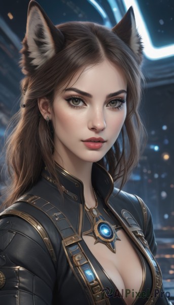 The serene presence of a female in a lush dynamic scene