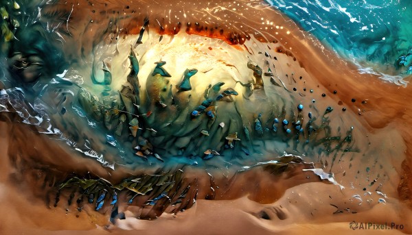 A vibrant unique subject captured in fiery outdoors