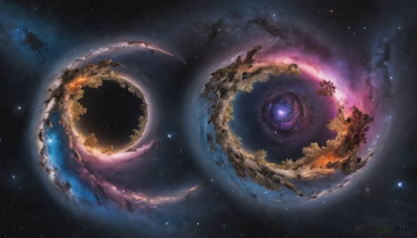 A galaxy showcased in a vivid outdoors