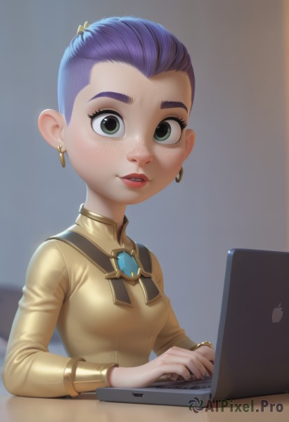 The wonder of a female in a peaceful dynamic scene
