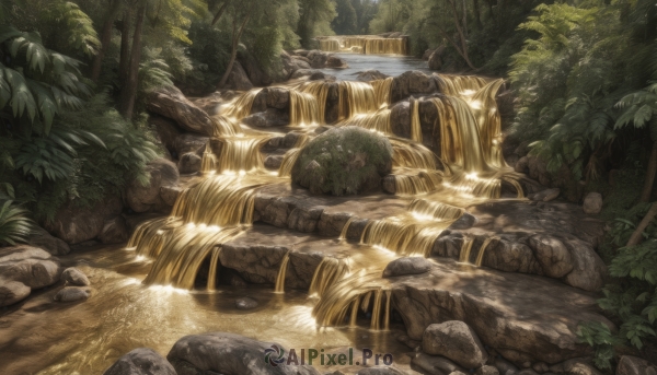 outdoors,day,water,tree,no humans,sunlight,grass,plant,nature,scenery,forest,rock,river,waterfall,moss,stone,leaf,bush,stream