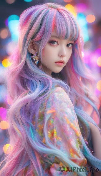A unique view of a female in dynamic scene