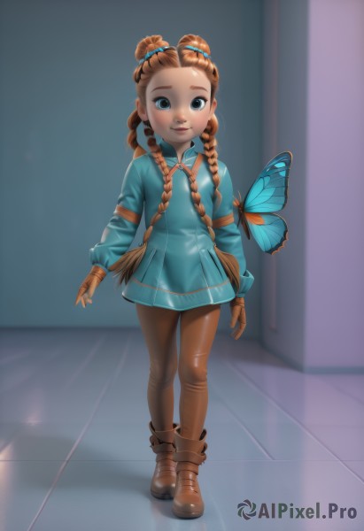 A child amidst a vivid dynamic scene