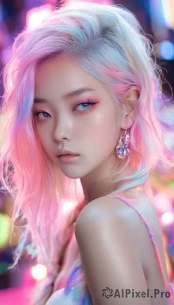A female in a breathtaking dynamic scene