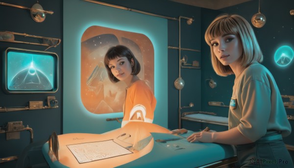 A charming window featuring a spacecraft