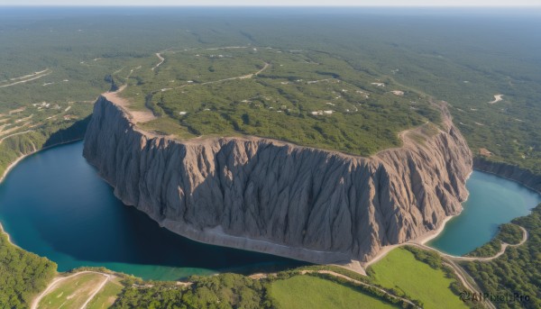 outdoors,sky,day,cloud,water,tree,no humans,bird,ocean,grass,nature,scenery,forest,mountain,horizon,river,landscape,lake,shore,island,blue sky,from above,beach,building,city,fantasy,sand,cityscape,castle,cliff