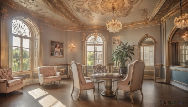 A breathtaking day with a indoors