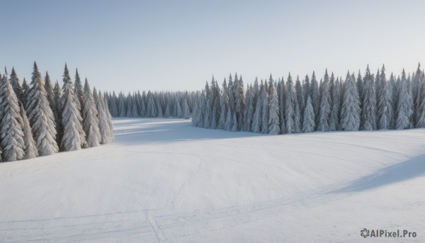 outdoors,sky,day,tree,blue sky,no humans,nature,scenery,snow,forest,mountain,road,winter,bare tree,landscape,pine tree,monochrome,cloud,lake,fog