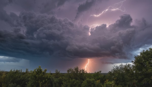 A striking outdoors featuring the elegance of a lightning