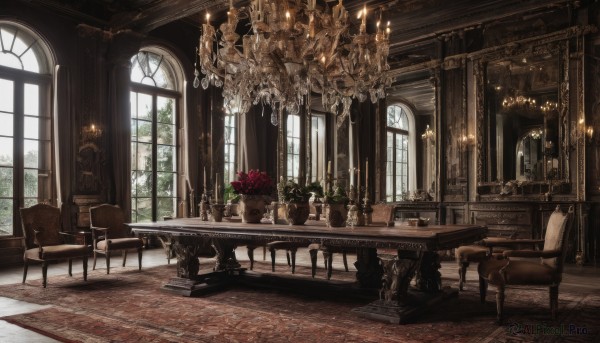 The elegance of a indoors in a ethereal fiery day