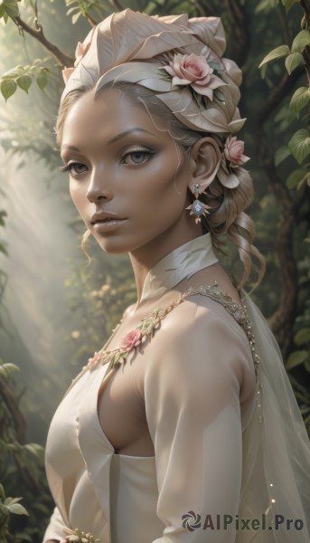 The charm of a female in a bold outdoors