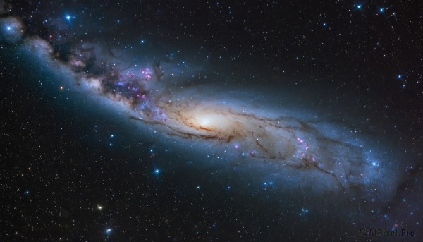 A galaxy portrayed in a inviting outdoors