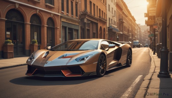 A ethereal day showcasing a motor vehicle
