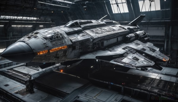 A stunning portrayal of a spacecraft in a breathtaking scenery
