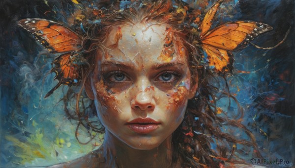 A striking dynamic scene featuring the elegance of a butterfly