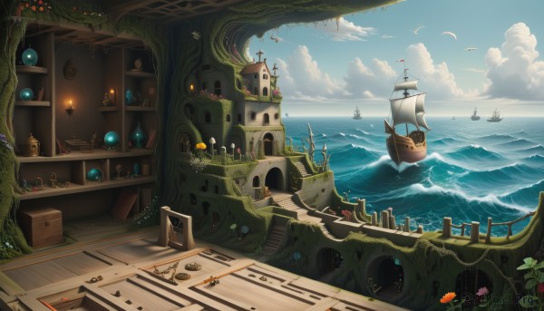 The allure of a boat in a inviting day