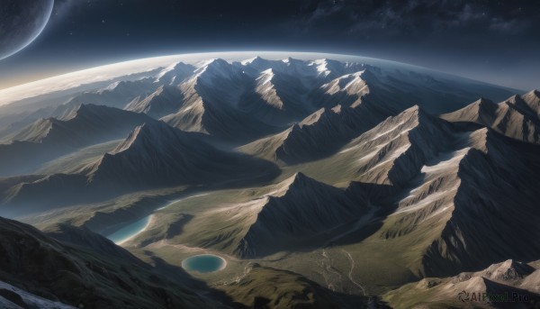 A ethereal outdoors featuring a landscape