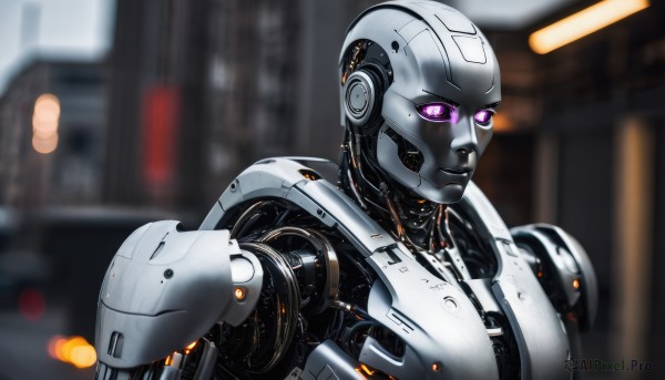 The majestic beauty of a cyborg set within a dynamic dynamic scene