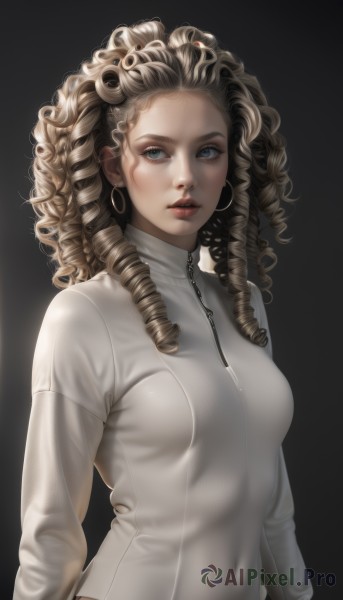 The charm of a female in a tranquil dynamic scene