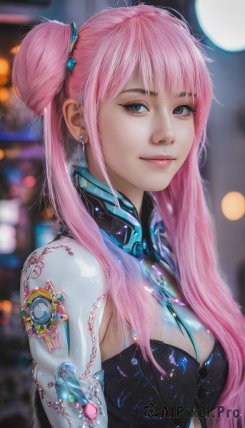 The beauty of a female set in a enchanting dynamic scene