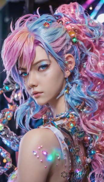 A breathtaking view of a female in dynamic scene