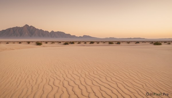 A inspiring landscape within sunset outdoors