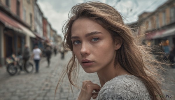 A female in a breathtaking day