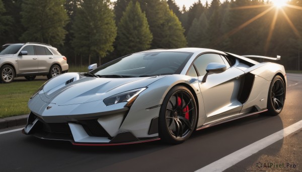 A captivating motor vehicle within outdoors