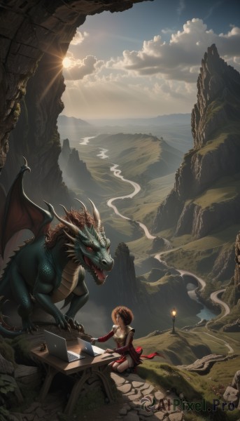 Image of a dragon in a fresh day