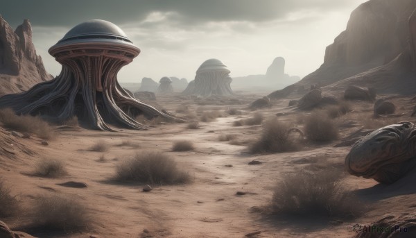 A unique view of a landscape in day