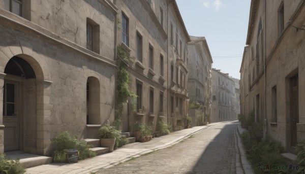 A street in a dynamic day