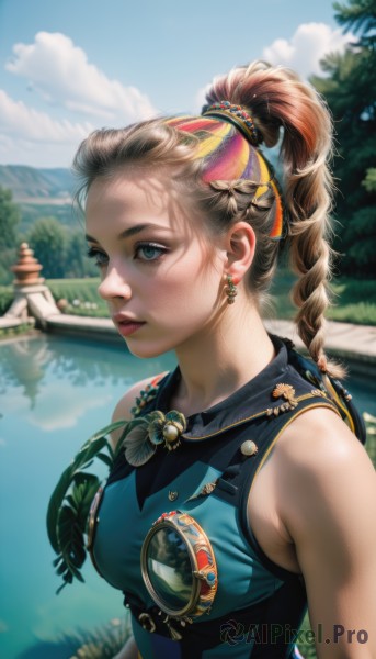 The majestic beauty of a female set within a ethereal day