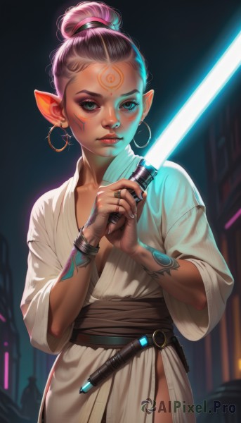 The majestic beauty of a female set within a ethereal dynamic scene