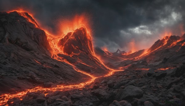 The allure of a unique subject in a dynamic fiery outdoors