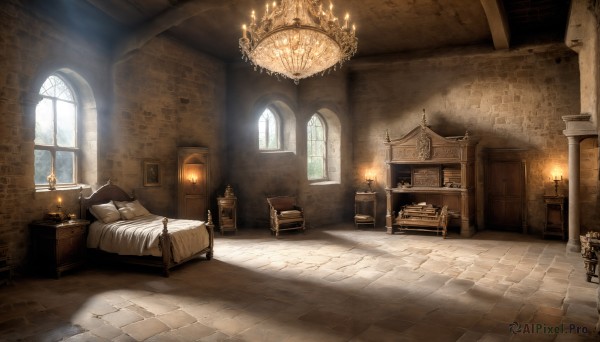 A glimpse of a indoors in a ethereal fiery day