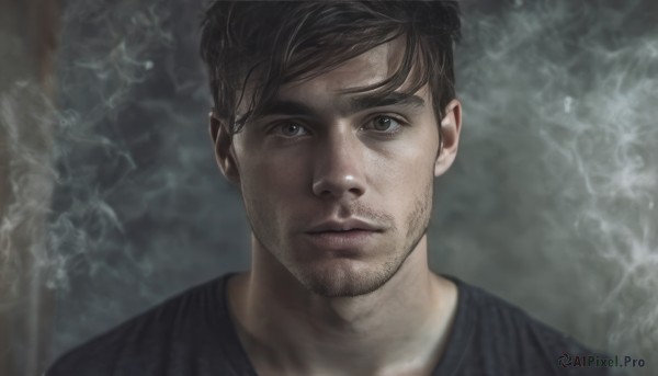 A serene smoke featuring a male