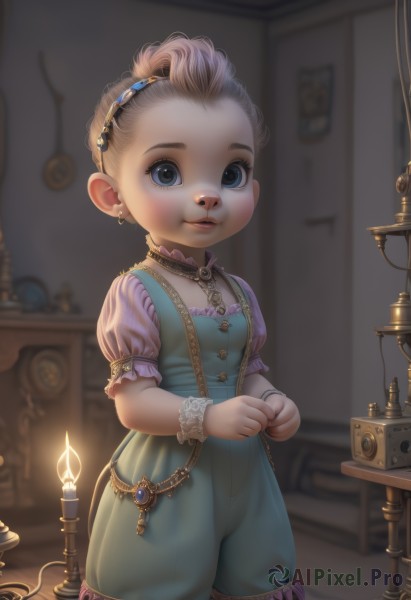 A idyllic child within a beautiful dynamic scene