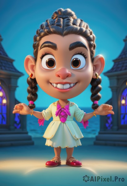 A graceful child captured in day