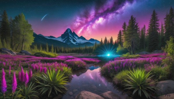 A landscape caught in a breathtaking outdoors